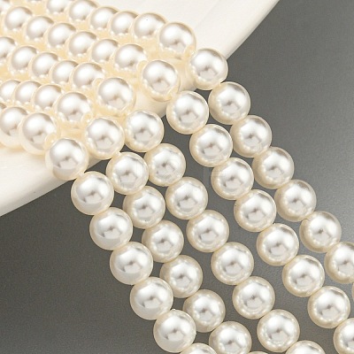 Glass Pearl Beads Strands HY-G002-01B-02-1