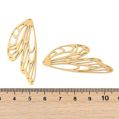 304 Stainless Steel Pendants STAS-WH0033-06G-1