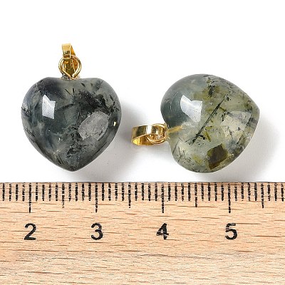 Natural Prehnite Pendants G-J386-H17-G-1
