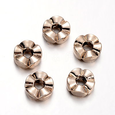 Flower Alloy Beads PALLOY-O065-17G-AAA-1