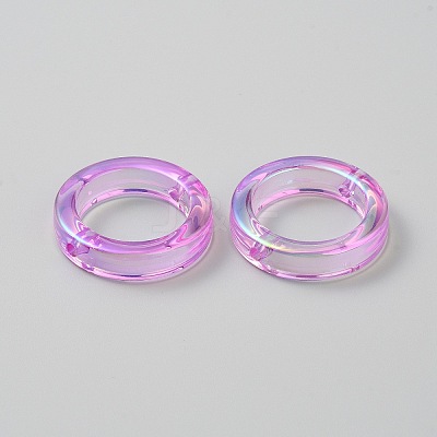 Plating Acrylic Beads MACR-WH0010-20B-03-1