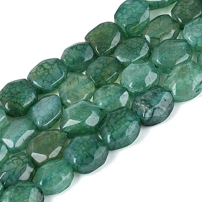 Dyed & Heated Natural Agate Beads Strands G-N359-15A-03-1
