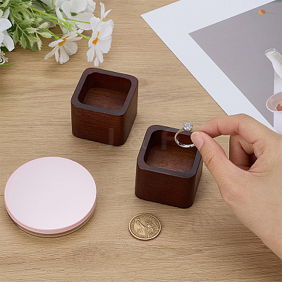 Pine Wood Timber Ring Displays Tray RDIS-WH0001-36-1