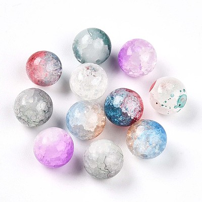Baking Paint Imitation Jade Glass Beads DGLA-S115-10mm-MY-1