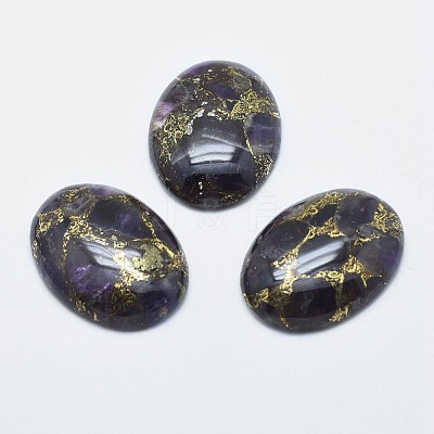 Amethyst Cabochons G-E464-42F-1