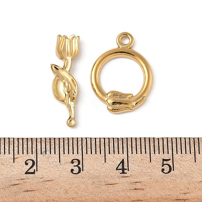 304 Stainless Steel Toggle Clasps STAS-Z153-03G-03-1