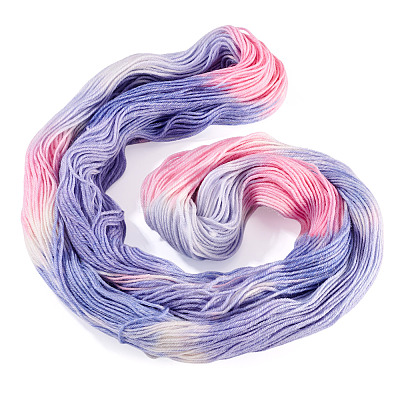 1 Skein Gradient Segment Dyed 80% Wool 20% Acrylic Blended Yarn OCOR-TA0003-02C-1