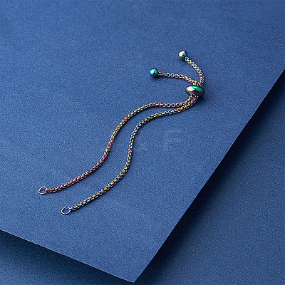 Stainless Steel Slider Bracelet/Bolo Bracelet Making MAK-CJ0002-02-1