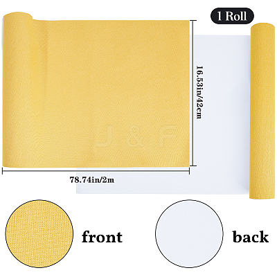 Self-adhesion Linen Book Covers AJEW-WH0314-356C-1