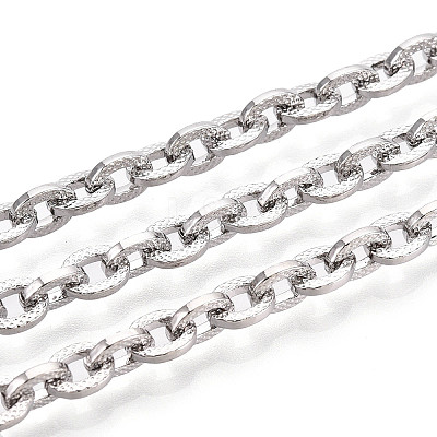 Brass Textured Cable Chains CHC-T018-29P-1
