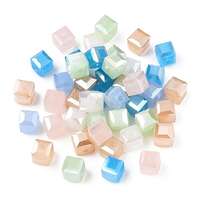 Faceted Glass Beads GLAA-E047-04-1