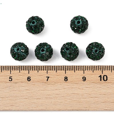Mideast Rhinestone Beads RB-B029-6G-1