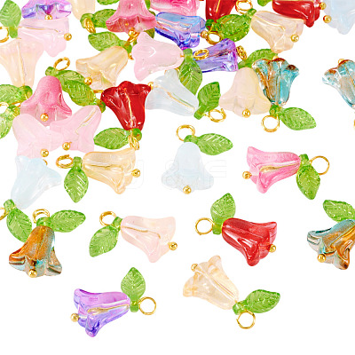 10 Bags Glass Pendants FIND-TA0008-41-1