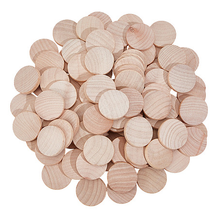 150Pcs 3 Bags Undyed Wood Cabochons WOOD-DR0001-06A-1