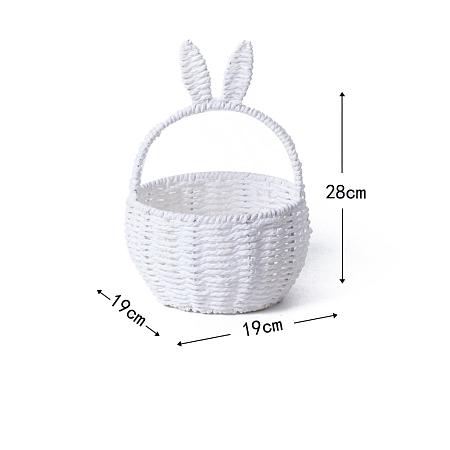 Rabbit Ears Flower Storage Basket PW-WG44668-03-1