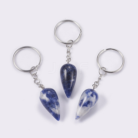 Natural Sodalite Keychain KEYC-P041-B012-1