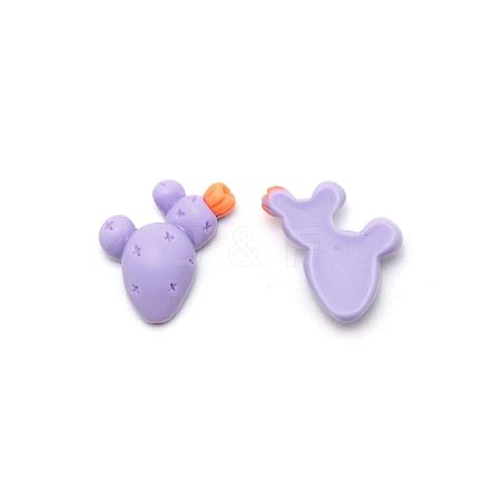 Opaque Resin Cabochons RESI-WH0028-04-1