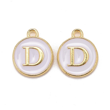 Golden Plated Alloy Charms LS-ENAM-S118-01D-1