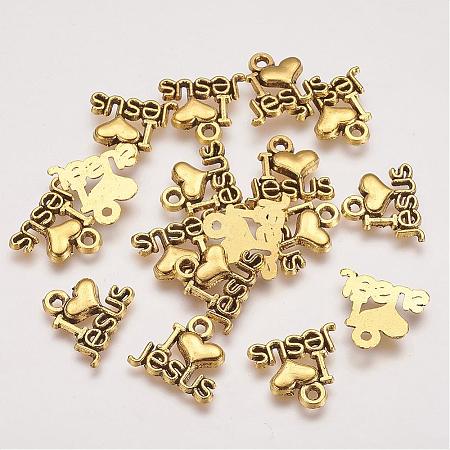 Tibetan Style Alloy Pendants PALLOY-2390-AG-LF-1