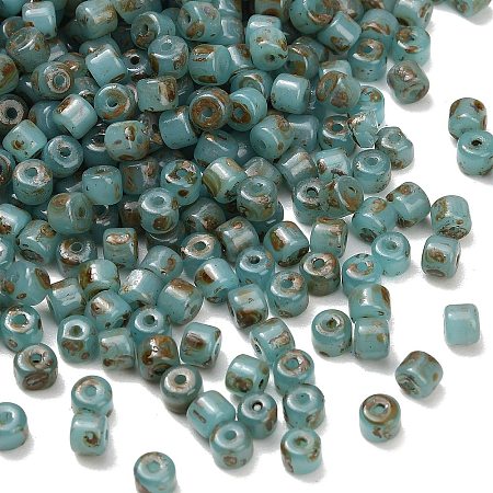 Picasso Glass Cylinder Seed Beads GLAA-C044-01D-1