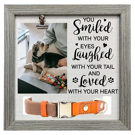 MDF Pet Photo Frames DIY-WH0525-020-1