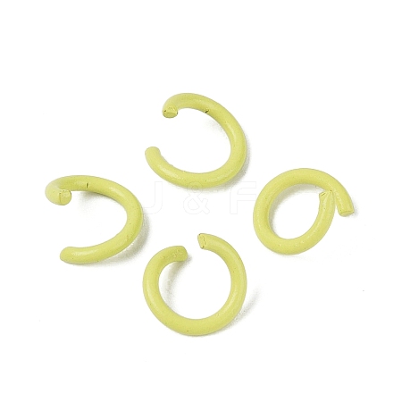 Spray Painted Iron Open Jump Rings IFIN-T017-04B-27-1