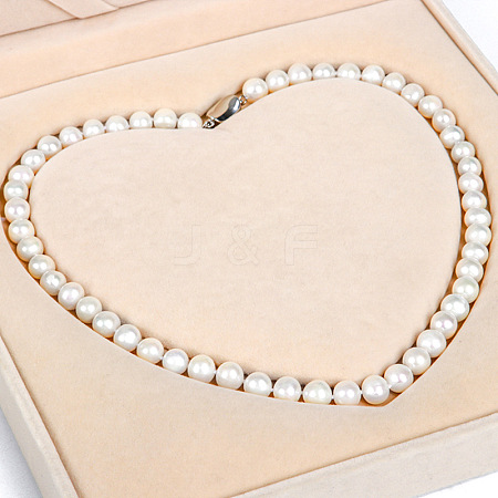 Natural Freshwater Pearl Beaded Necklaces for Women WGE4EAE-01-1