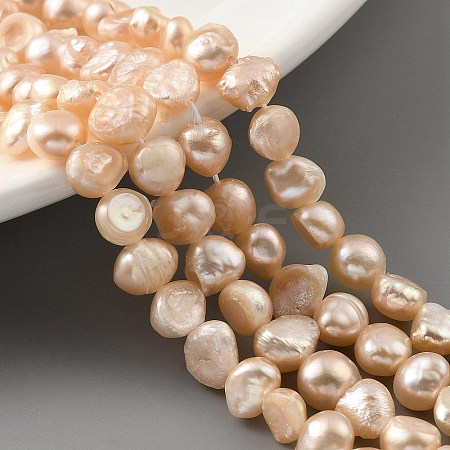 Natural Cultured Freshwater Pearl Beads Strands PEAR-A006-04B-1