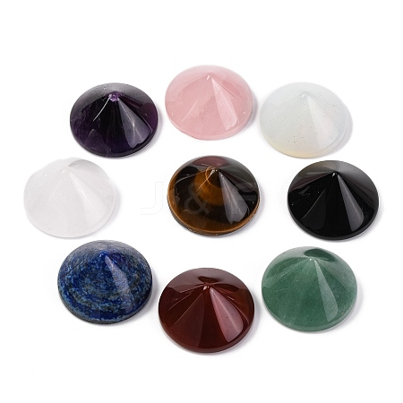 Natural & Synthetic Mixed Gemstone Cabochons G-Q184-01-1