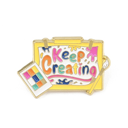 Keep Creating Enamel Pins JEWB-F044-01B-G-1
