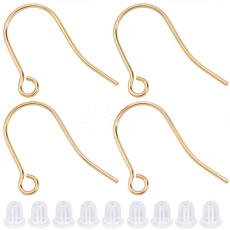 100Pcs 304 Stainless Steel Earring Hooks STAS-BBC0008-78B-1