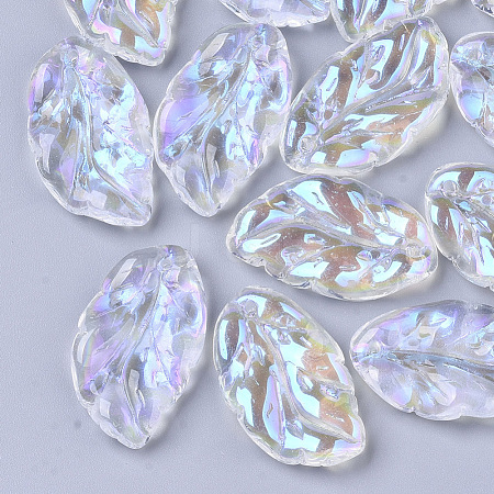 Transparent Glass Pendants EGLA-T022-02-1