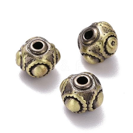 Tibetan Style Brass Beads KK-P214-10BAB-1