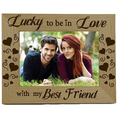 Natural Wood Photo Frames AJEW-WH0292-059-1