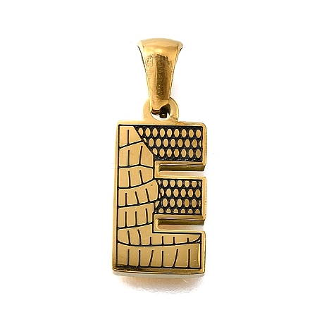 Golden 304 Stainless Steel Pendants STAS-K300-01G-E-1