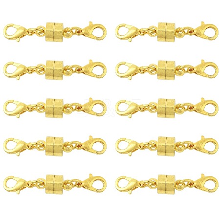 12Sets Brass Magnetic Clasps Converter KK-FS0001-95G-1