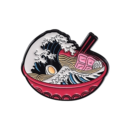 Colorful Wave Theme Metal Enamel Pins PW-WGBDD37-05-1