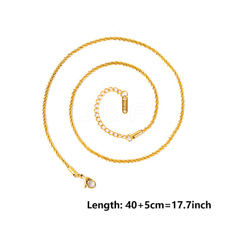 Unisex 304 Stainless Steel Chains Necklaces PX8317-2-1