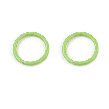 Spray Painted Iron Open Jump Rings LS-IFIN-F149-B06-1