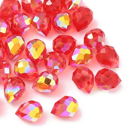 Electroplated Glass Beads GLAA-K062-01A-FR09-1