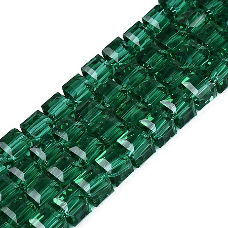 Transparent Glass Beads Strands GLAA-R041-8x8mm-A15-1