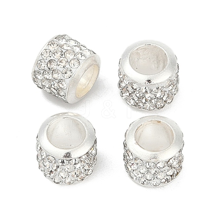 Alloy Rhinestone Clay Pave Beads ALRI-D300-01S-01-1