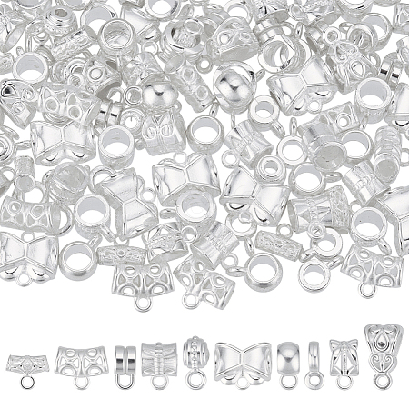 150Pcs 10 Styles Alloy Hangers Links FIND-GO0003-89-1