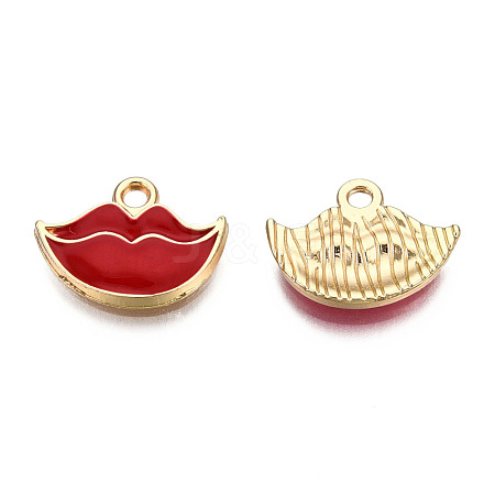 Eco-Friendly Zinc Alloy Pendants ENAM-R051-02-01G-NR-1