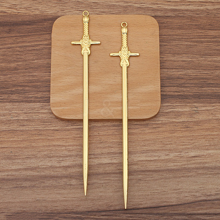Sword Alloy Hair Sticks PW-WG0B211-02-1