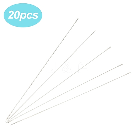 20Pcs Steel Beading Needles STAS-YW0002-91A-1