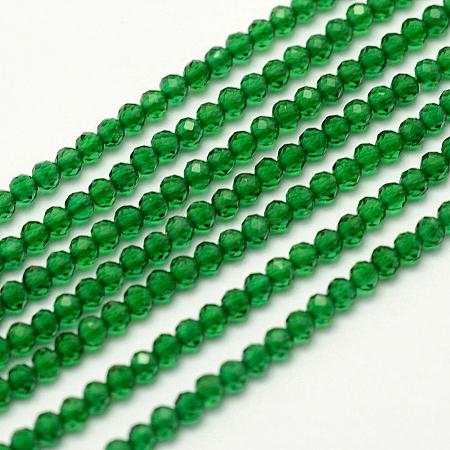 Faceted Natural Quartz Beads Strands G-F507-01E-1