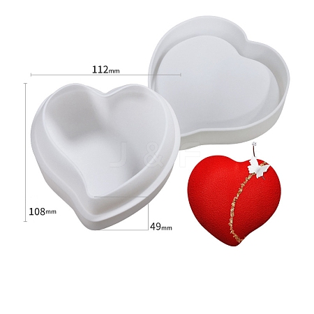 Heart DIY Food Grade Silicone Molds PW-WG29534-03-1