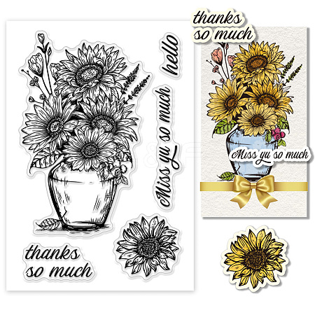 Custom PVC Plastic Clear Stamps DIY-WH0618-0029-1