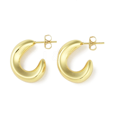 Ion Plating(IP) 304 Stainless Steel Stud Earrings for Women STAS-I304-14G-1